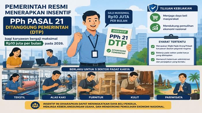 Tak Semua Karyawan Dapat, Ini Syarat Gaji Rp10 Juta Bebas Pajak PPH 21 pada 2026 - Bangkapos.com
