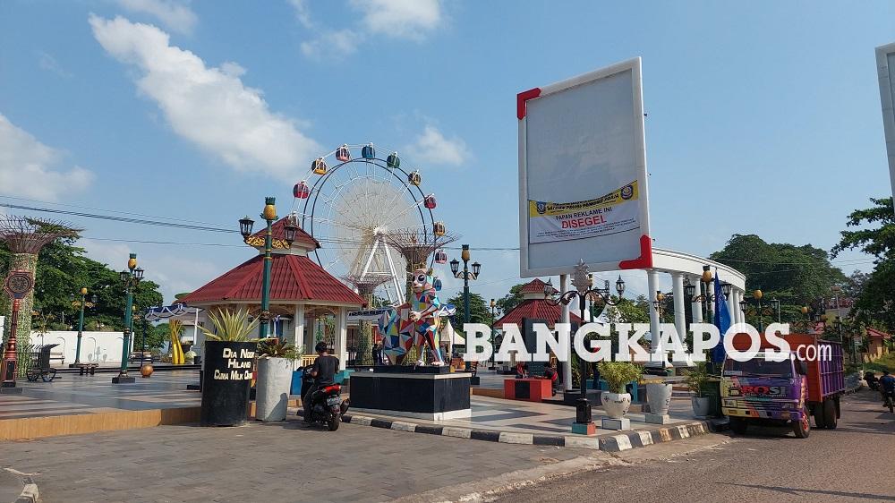 Pemkab Basel Ingatkan Pengusaha Reklame Segera Urus Izin atau Siap-Siap Dibongkar Satpol PP - Bangkapos.com