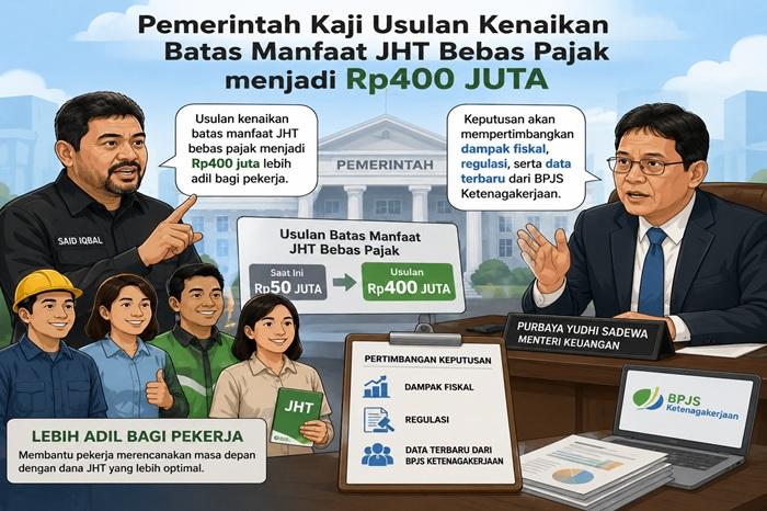 Kabar Baik Bagi Pekerja, Batas JHT Bebas Pajak Diusulkan Naik Jadi Rp400 Juta, Menkeu Siap Mengkaji - Bangkapos.com