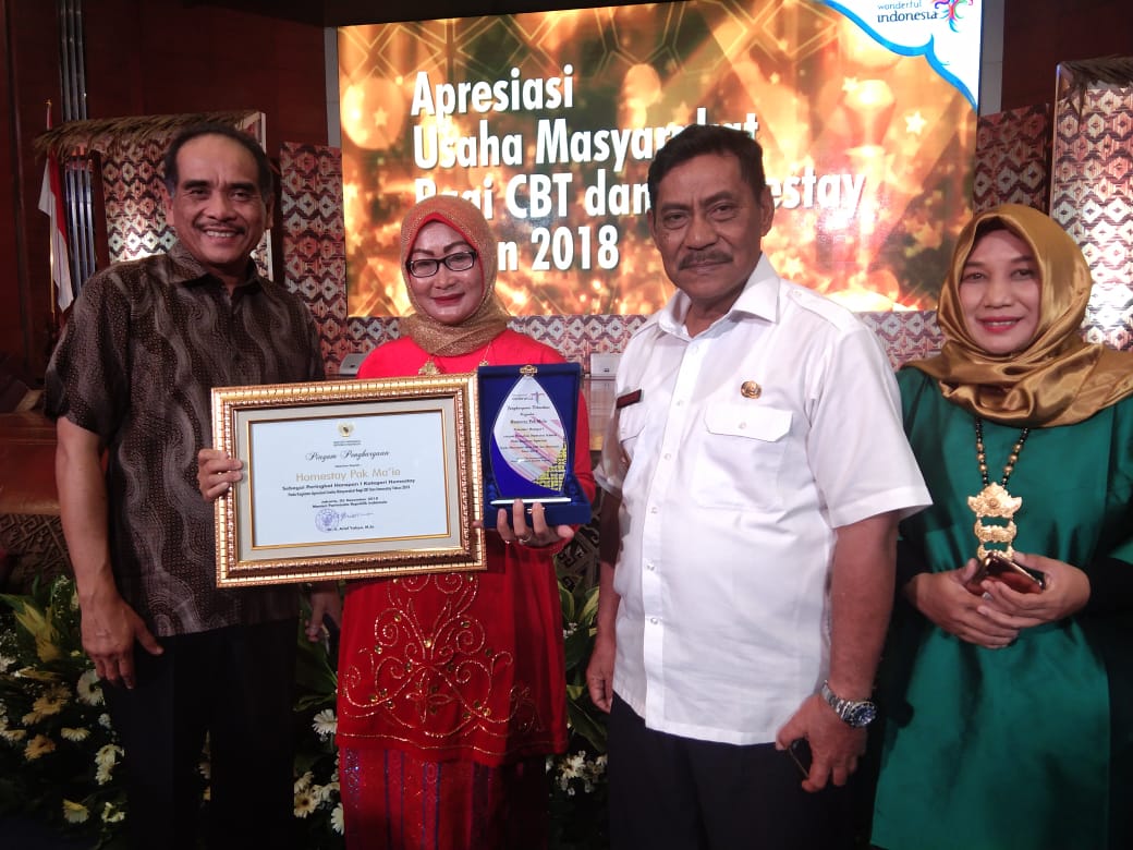 Belitung Terima Penghargaan Pengelola Homestay Terbaik