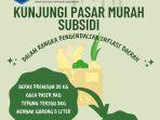 Simak Jadwal & Lokasi Pasar Murah Subsidi di Babel untuk Akhir Tahun Ini, dari Bangka Hingga Beltim