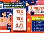 Puncak 7.7 Shopee Live Bombastis Sale: Transaksi Meningkat hingga 12 Kali Lipat di Shopee Live!