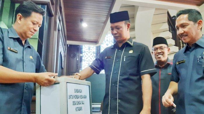 Sekretariat DPRD Kalsel Galang Bantuan dari Anggota Dewan untuk Korban Kebakaran Pulau Sebuku