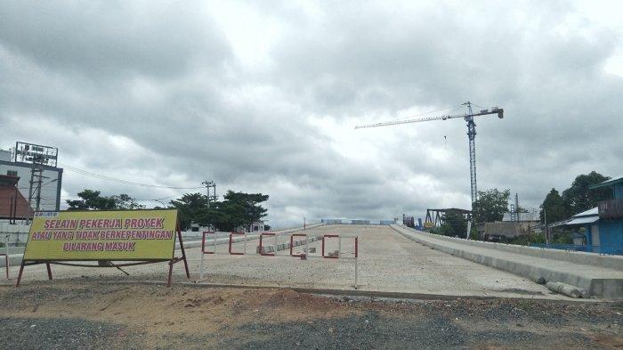 Di Tengah Pandemi Proyek Pembangunan Jembatan Alalak Terus Berjalan, Meski Hadapi Kendala ini