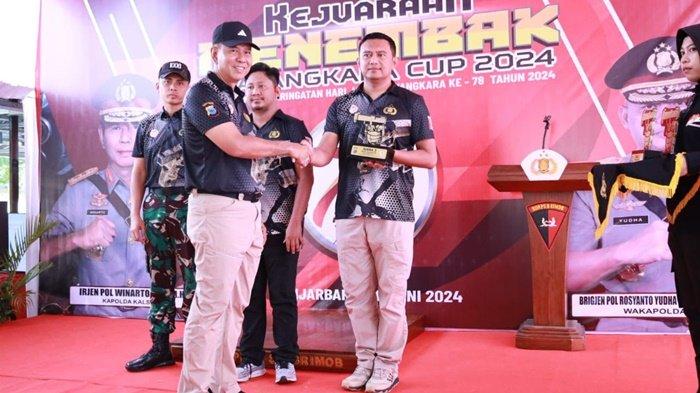 Ramaikan Kejuaraan Menembak Bhayangkara Cup 2024 kelas Eksekutif, Kapolres Tanahbumbu Raih Juara 3