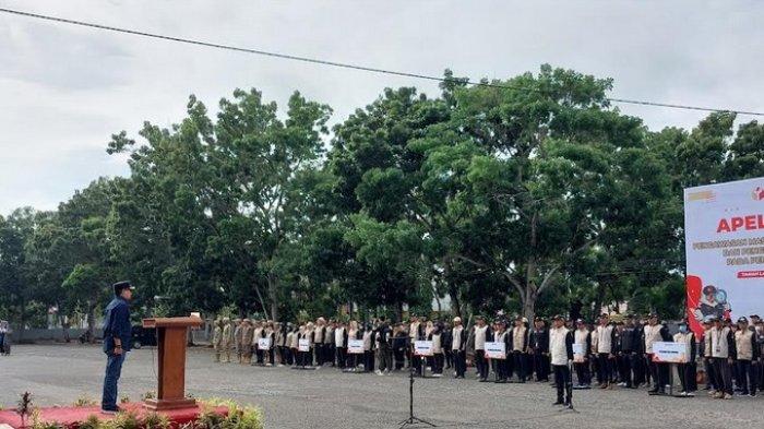 Ratusan Pengawas Pemilu Tala Ngeluruk ke Pelaihari, Semangat Ikuti Apel Siaga Pengawasan