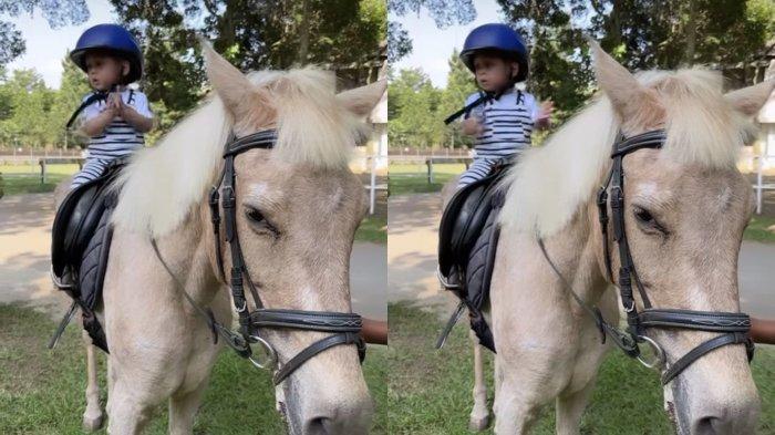 Posting Aksi Baby L Berkuda Sendirian, Lesti Kejora Tuai Komentar Endang Mulyana