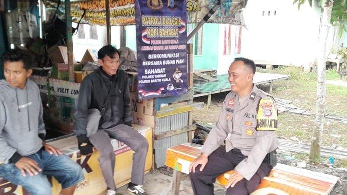 Cegah Gangguan Kamtibmas, Ini yang Dilakukan Anggota Bhabinkamtibmas Polsek Tamban Batola