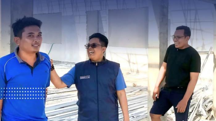 Anggota DPRD Kotabaru, Rahmad SPd meninjau progres pengerjaan Puskesmas Pamukan II