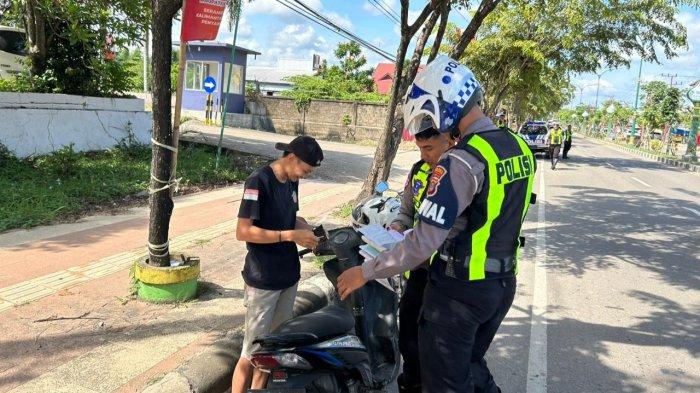 Operasi Keselamatan Intan 2024, Polres Tabalong Keluarkan 344 Teguran,Puluhan Pengendara Kena Tilang