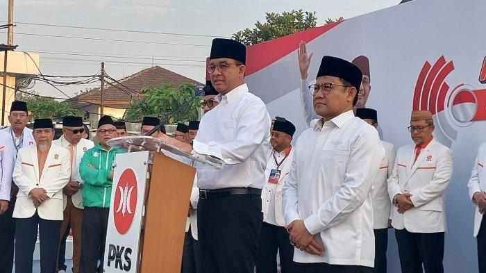 Penampilan Anies dan Cak Imin Kala Daftar Capres-Cawapres, Massa Pendukung Padati Kawasan KPU