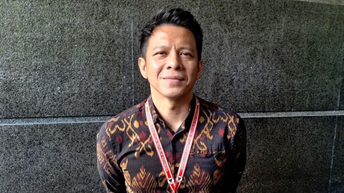 Ariel Noah ditemui di gedung MK, di kawasan Gambir, Jakarta Pusat, Selasa (22/7/2025).