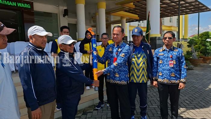 Diterima di Tapin, Api Porprov Kalsel XII Siap Lanjut ke Barito Kuala