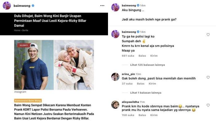 Tak Kapok Ngeprank Lagi, Baim Wong Beber Satu Pantangan, Suami Paula Kini Banjir Permintaan Maaf