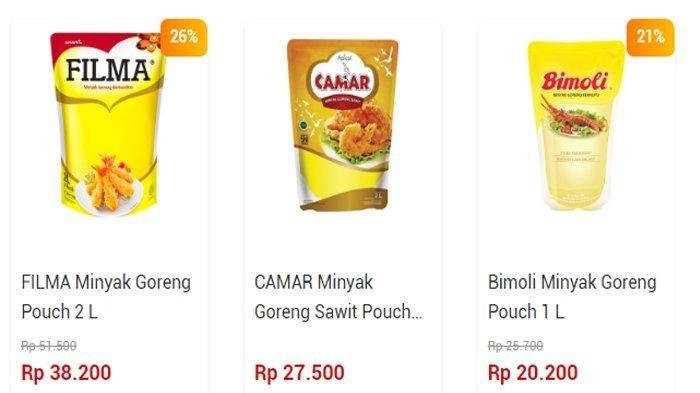 Harga Minyak Goreng di Alfamart dan Indomaret Senin 3 April 2023, Diskon Camar, Bimoli hingga Filma