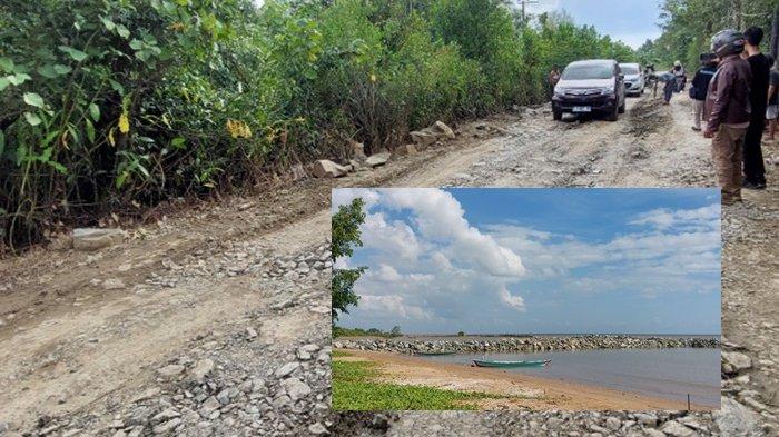 Jalan Kampung Nelayan di Takisung Rusak Akibat Armada Proyek Pemecah Gelombang, Begini Sikap PU Tala