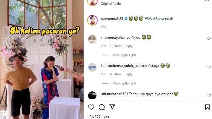 Betrand Peto dan Sarwendah Tiru Video Pasangan Kekasih SMP yang Viral, Lihat Gaya Putra Ruben Onsu
