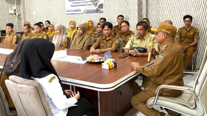 Kunker ke Disdikbud dan PUPR, Bupati Kotabaru Dorong Kinerja ASN dan Pembangunan Infrastruktur