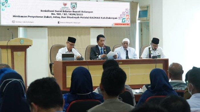 Sosialisasikan Edaran Tentang Penyetoran ZIS Melalui Baznas, Bupati Balangan Jadi Pembicara