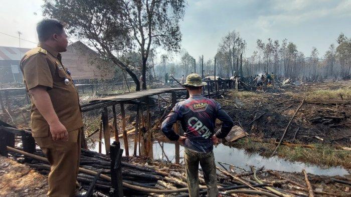 Korban Rumah Terbakar Imbas Karhutla di Banjarbaru Tunggu Bantuan, Camat Liang Anggang :Sudah Didata