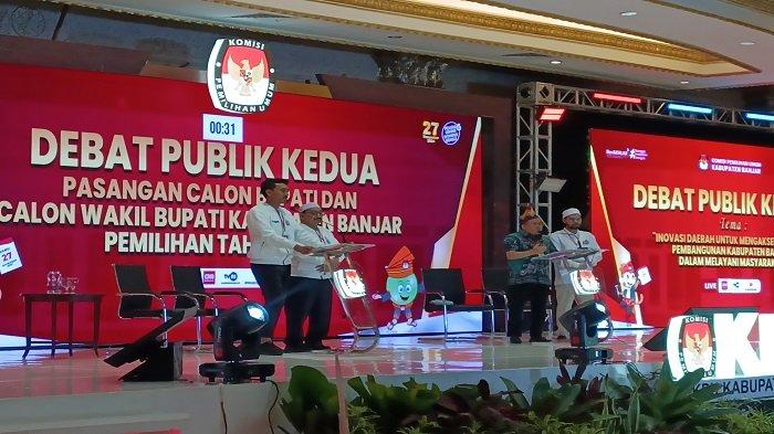 Debat Publik Pilkada Banjar,  Tamliha Sorot Progres Riam Kiwa, Begini Respons Saidi Mansyur