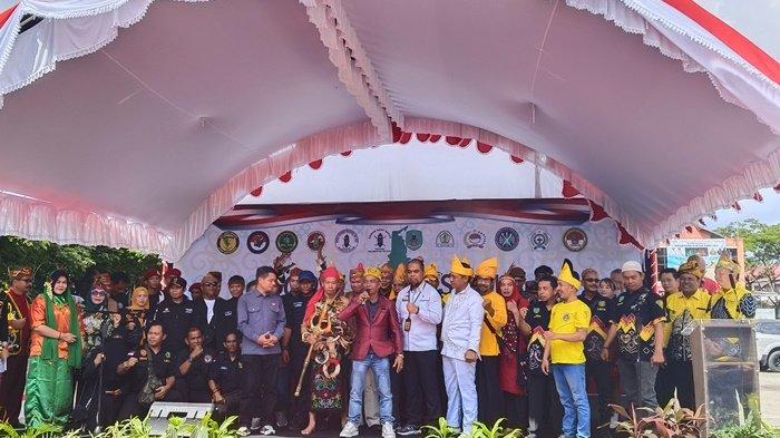 Deklarasikan Pemilu Damai 2024 di RTH Kamboja Banjarmasin, Ini Ikrar Suku-suku di Kalsel