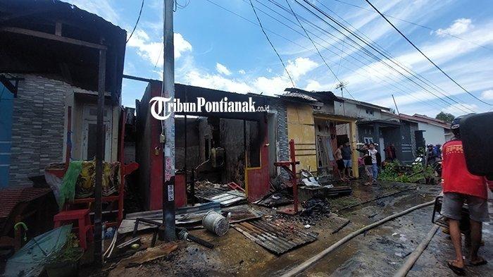 Satu Jam Api Berkobar, Dua Rumah di Pontianak Utara Kalbar Hangus Terbakar