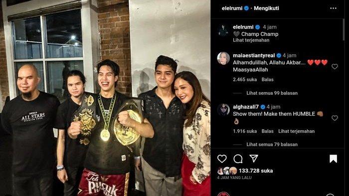 Akhirnya Ahmad Dhani dan Maia Estianty Satu Frame Lagi, Kemenangan El Rumi di Tinju Jadi Pemicu