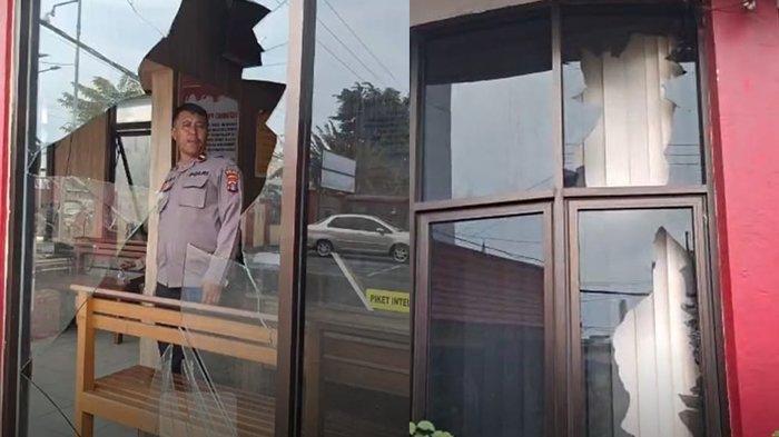 Kaca Jendela Setinggi 2 Meter Pecah, Ini Kondisi Polres Tarakan Pasca Diserang Puluhan Oknum TNI