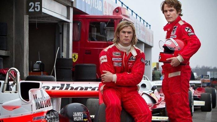 Sinopsis Film Rush Tayang Malam Ini, Persaingan 2 Legenda Formula 1, Dibintangi Chris Hemsworth