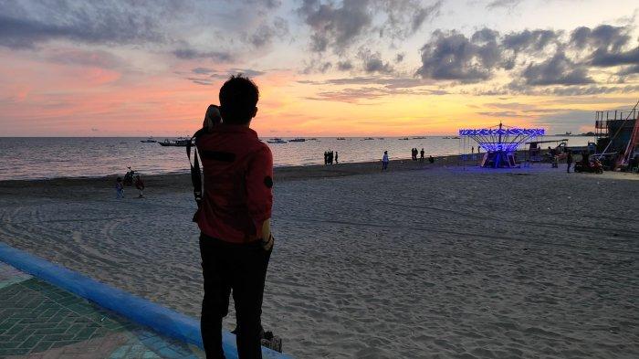 SUNSET - Keindahan sunset di Pantai Pagatan Tanahbumbu.