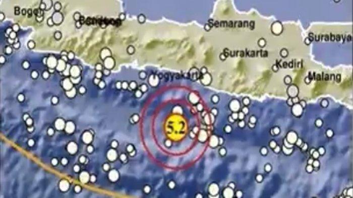 Kulonprogo Yogyakarta Digoyang Gempa Jumat 17 Maret 2023 Malam, Berkekuatan Magnitudo 5,2 SR
