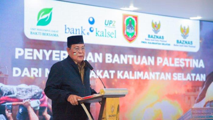 Paman Birin Wakili BAZNAS se-Kalsel Salurkan Infak Palestina Rp4,4 Miliar Melalui BAZNAS RI