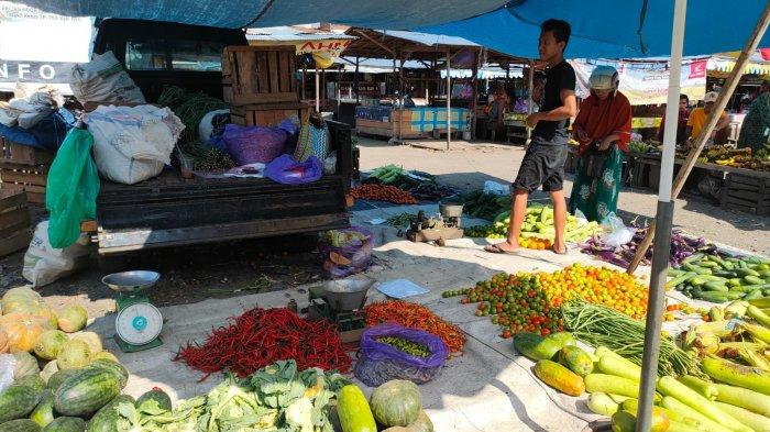 Jelang Ramadhan di Pasar Rakyat Terpadu Kandangan, Harga Cabai Rawit Turun, Cabai Keriting Naik