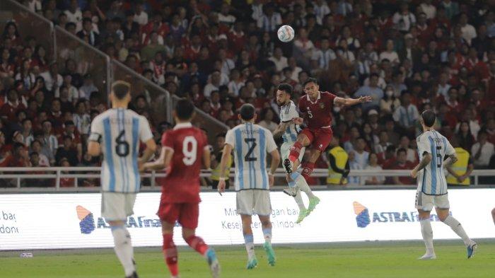 Babak I Hasil Timnas Indonesia vs Argentina, Hingga Menit 37 Alvarez dkk Frustasi Lalui Elkan Baggot