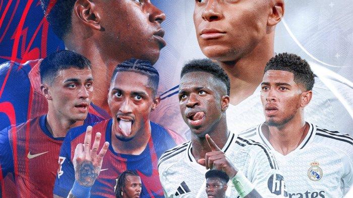 Link TV Online Streaming Real Madrid vs Barcelona Hari ini, Live Hasilnya di Sini