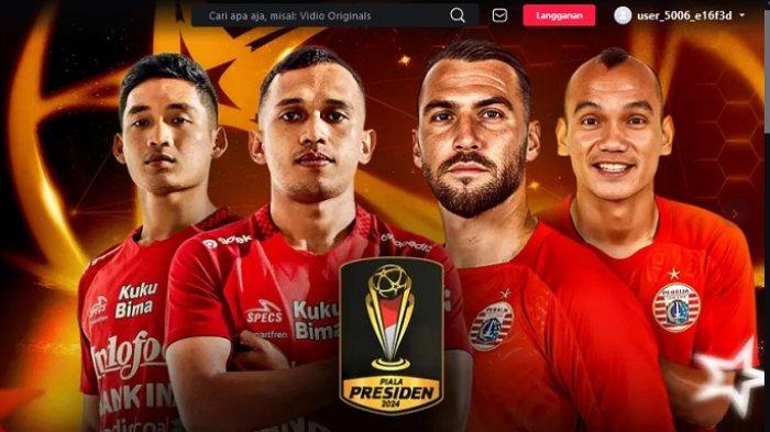 Link TV Online Live Streaming Indosiar Bali United vs Persija Hari ini Piala Presiden Jam 19.30 WIB