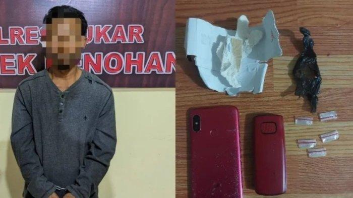 Dicegat Polisi Saat di Jalan, Nelayan di Kutai Kartanegara Ini Terbukti Bawa 5 Paket Sabu