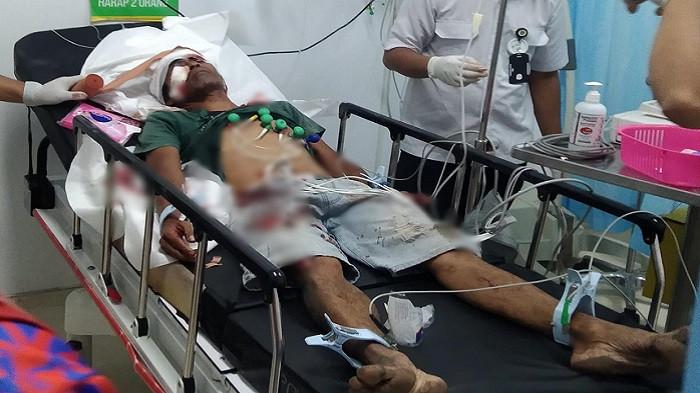 Kronologis Perkelahian Berdarah di Tapin, Kepala dan Pipi Korban Diperban Pasca Ditebas Parang