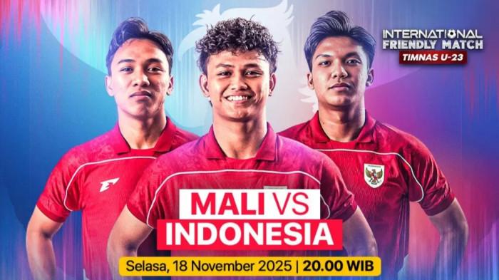 Siaran TV Indosiar, Link Streaming TV Online Timnas U23 Indonesia vs Mali Malam Ini Jam 20.00 WIB
