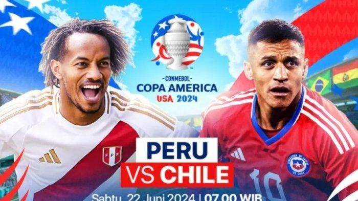 Jadwal Copa America 2024 Live Gratis Indosiar Hari Ini, Link Streaming TV Online Laga Peru vs Chile