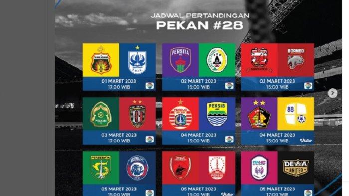 Jadwal Siaran Indosiar Liga 1 Persib vs Persija, Persebaya vs Arema Ditunda, Barito Streaming