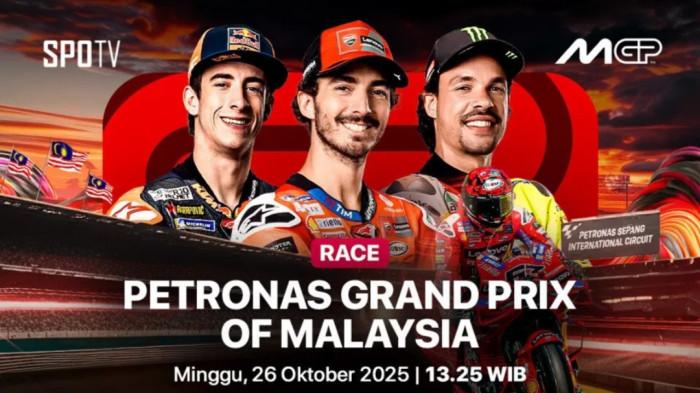 Jam Tayang dan Jadwal MotoGP Malaysia 2025 Siaran Race Hari Ini Live Trans7, Peco Mendominasi