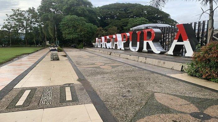 Wisata Kalsel - Jogging Track di RTH Ratu Zalecha Cocok untuk Ngabuburit Sembari Berolah Raga