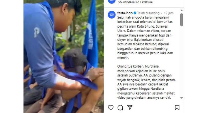KEKERASAN ANGGOTA BARU - video diduga sejumlah siswas
