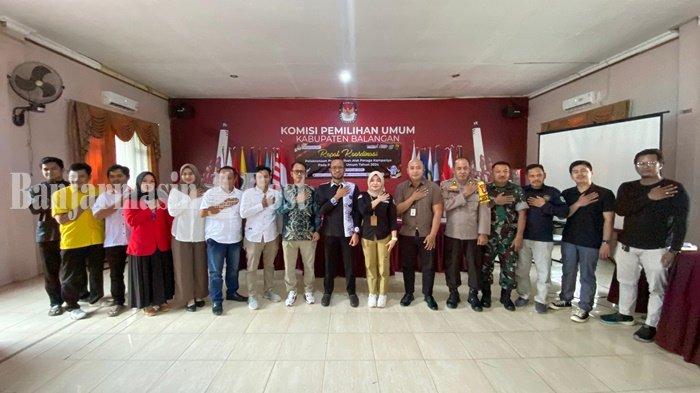 KPU Kabupaten Balangan Menggelar Rakor, Masa Kampanye Berakhir Hari Ini