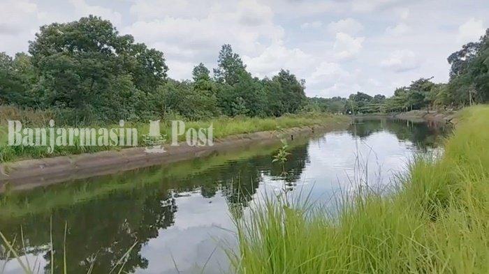KalselPedia - Irigasi Riam Kanan di Kabupaten Banjar Suplai Air untuk Ribuan Hektare Sawah