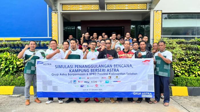 Gandeng BPBD Kalsel, Grup Astra Banjarmasin Latih Kesiapsiagaan Bencana di Kampung Berseri Astra