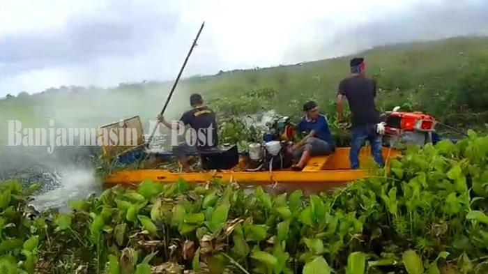 Warga HSU Buat Kapal Pencacah Gulma Secara Otodidak, Kini Diminati Hingga Luar Provinsi