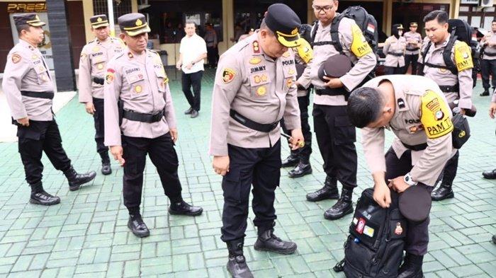 Geser Ratusan Personel Untuk Pengamanan TPS, Kapolres HST : Kedepankan Profesinalisme